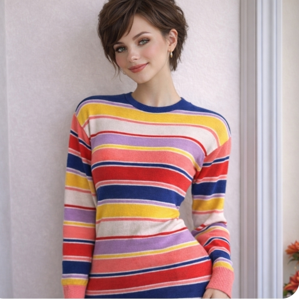 Gap Kids | Striped Crazy Multicolour Sweater Dress